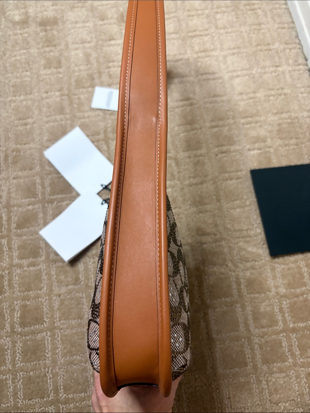 Coach Curve Zip in Crystal Jacquard - Picture 6 of 10